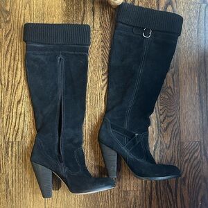 Nordstrom Seychelles Black Suede Heeled Boots. Sz 8.5